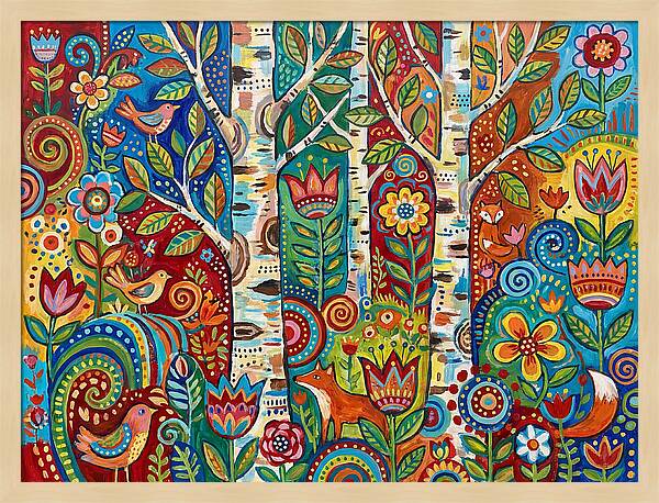 Colorful Birch Tree Fantasy