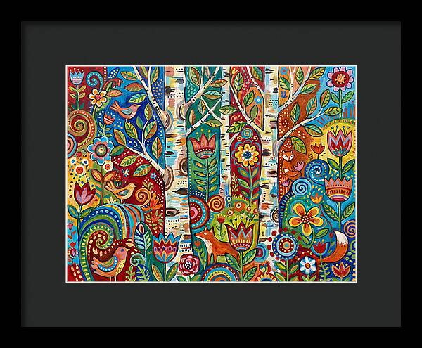 Colorful Birch Tree Fantasy