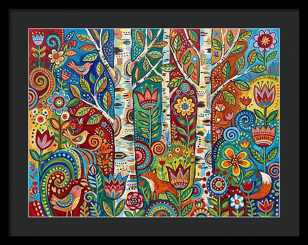 Colorful Birch Tree Fantasy