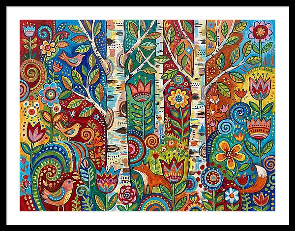 Colorful Birch Tree Fantasy