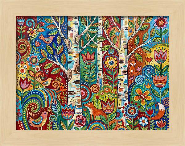 Colorful Birch Tree Fantasy