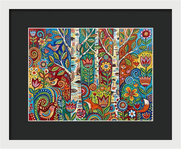 Colorful Birch Tree Fantasy