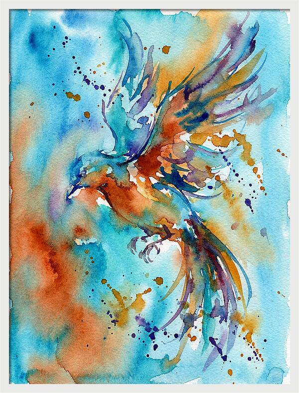 Colorful Bird In Flight