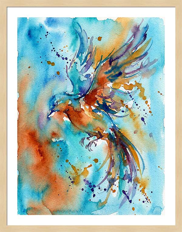 Colorful Bird In Flight
