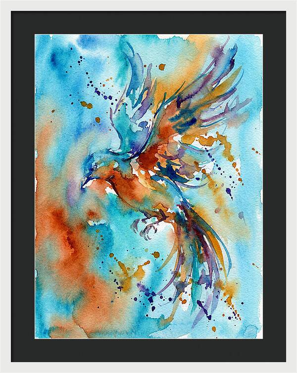 Colorful Bird In Flight