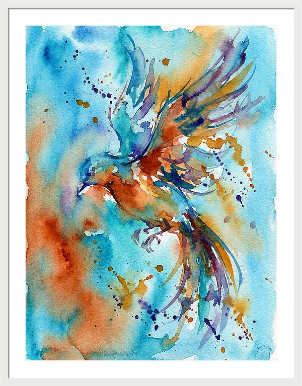 Colorful Bird In Flight