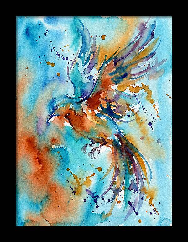 Colorful Bird In Flight