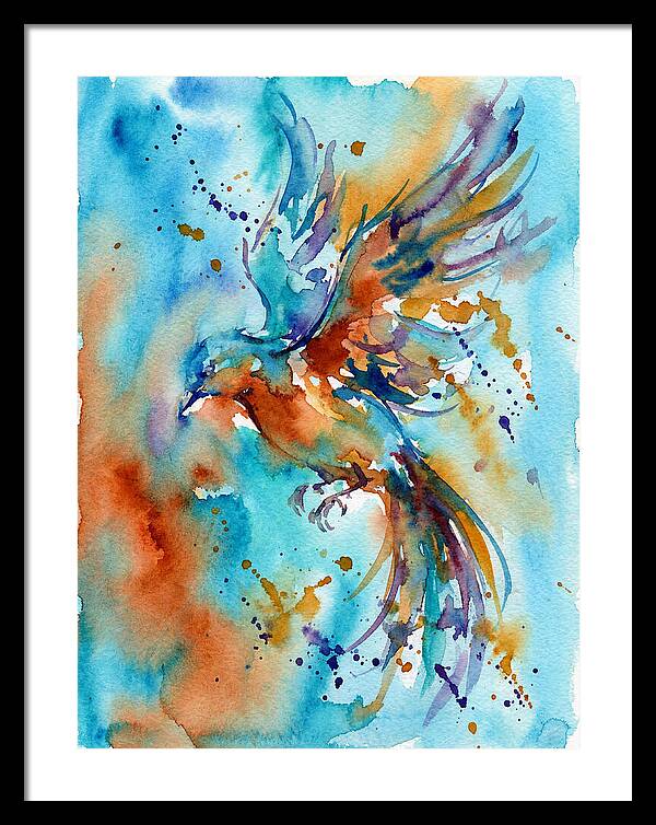 Colorful Bird In Flight
