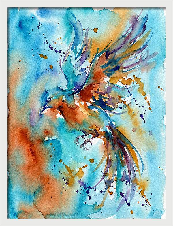 Colorful Bird In Flight