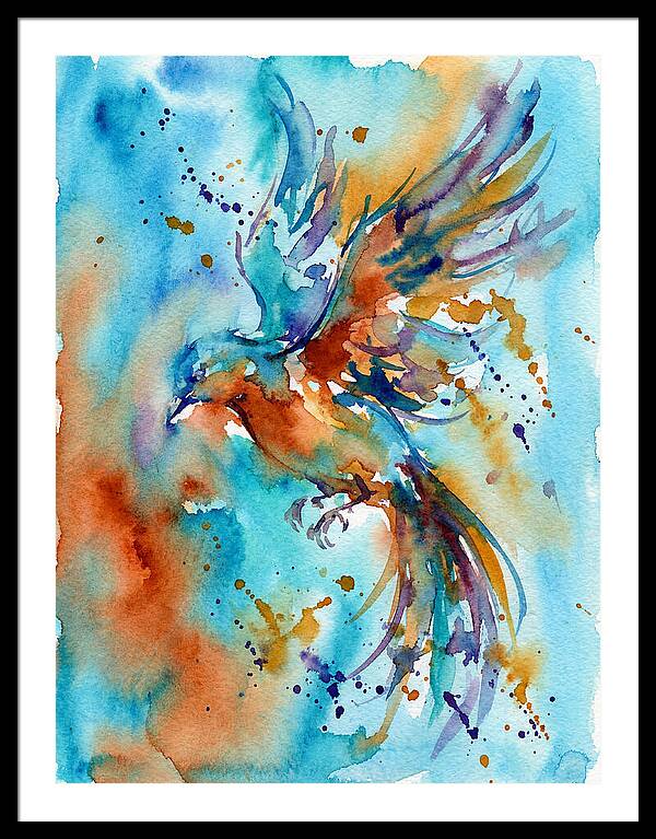 Colorful Bird In Flight