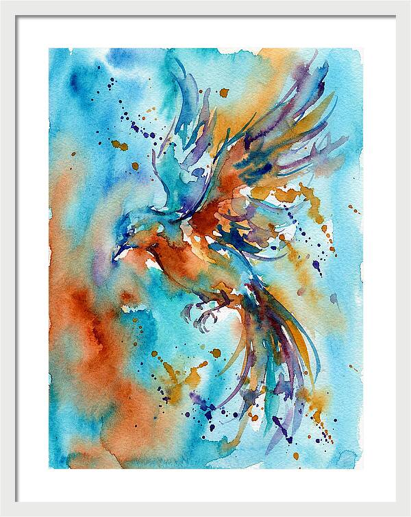 Colorful Bird In Flight