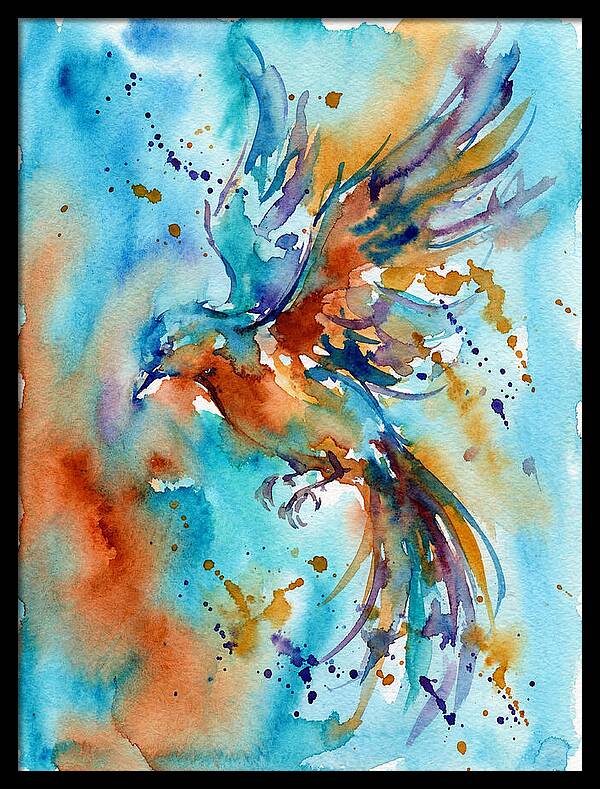 Colorful Bird In Flight