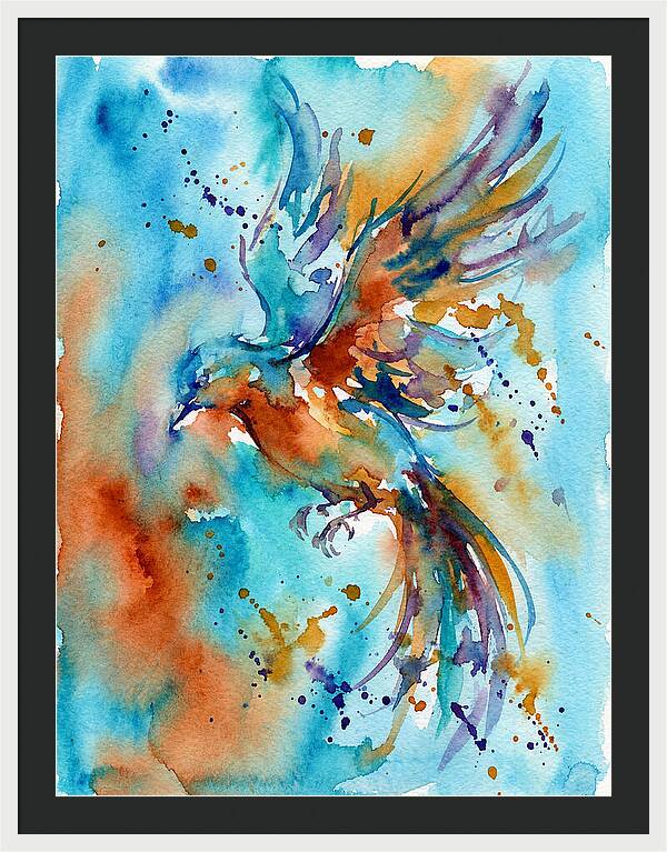 Colorful Bird In Flight