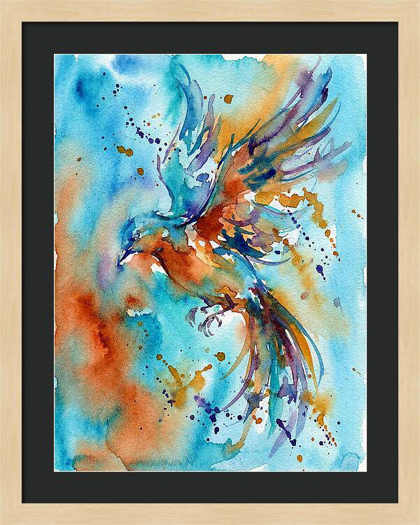 Colorful Bird In Flight