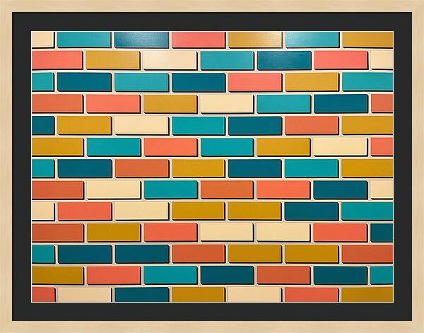 Colorful Brick Wall