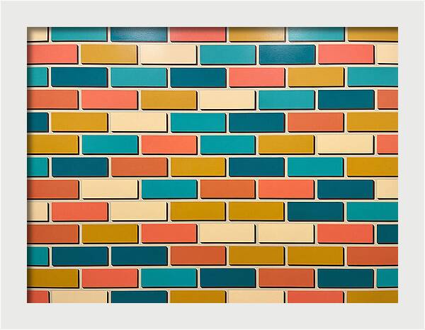 Colorful Brick Wall