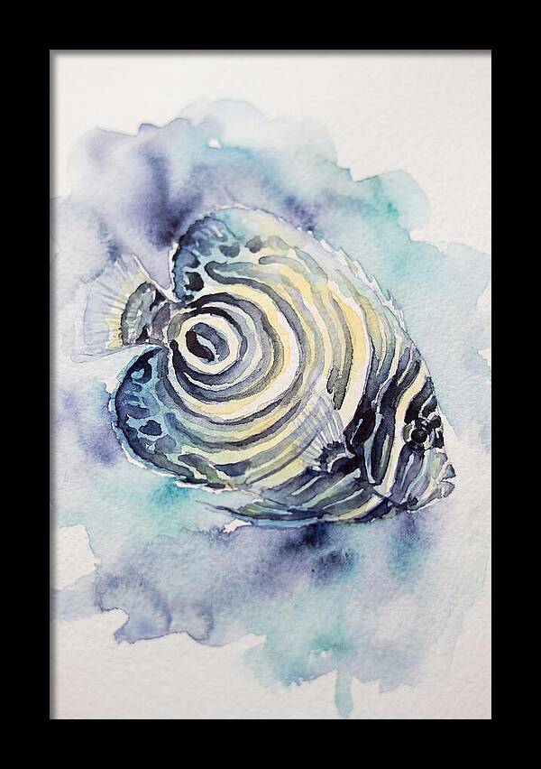 Colorful Butterflyfish Watercolor