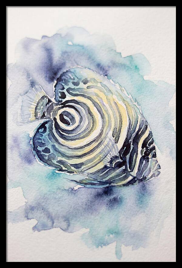 Colorful Butterflyfish Watercolor