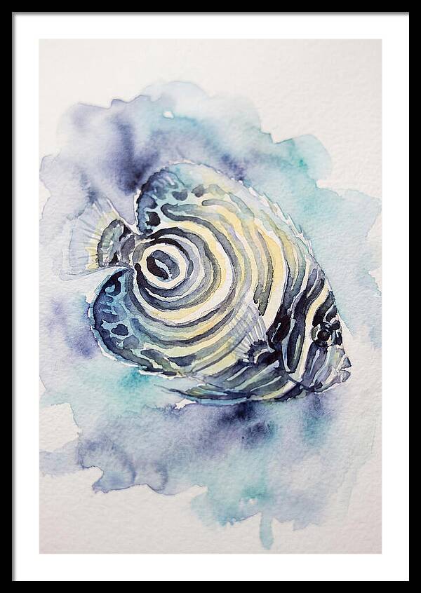 Colorful Butterflyfish Watercolor