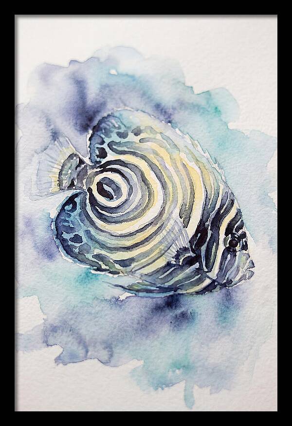 Colorful Butterflyfish Watercolor