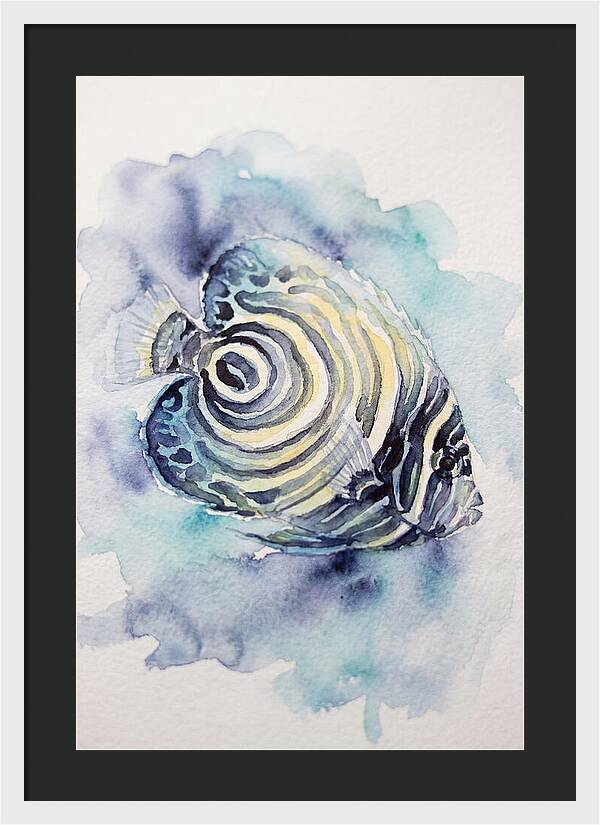 Colorful Butterflyfish Watercolor