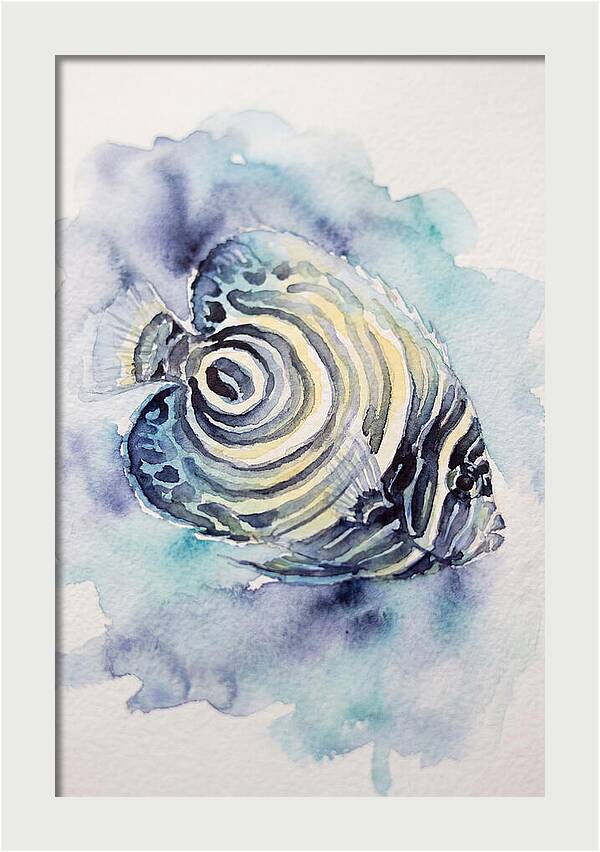 Colorful Butterflyfish Watercolor