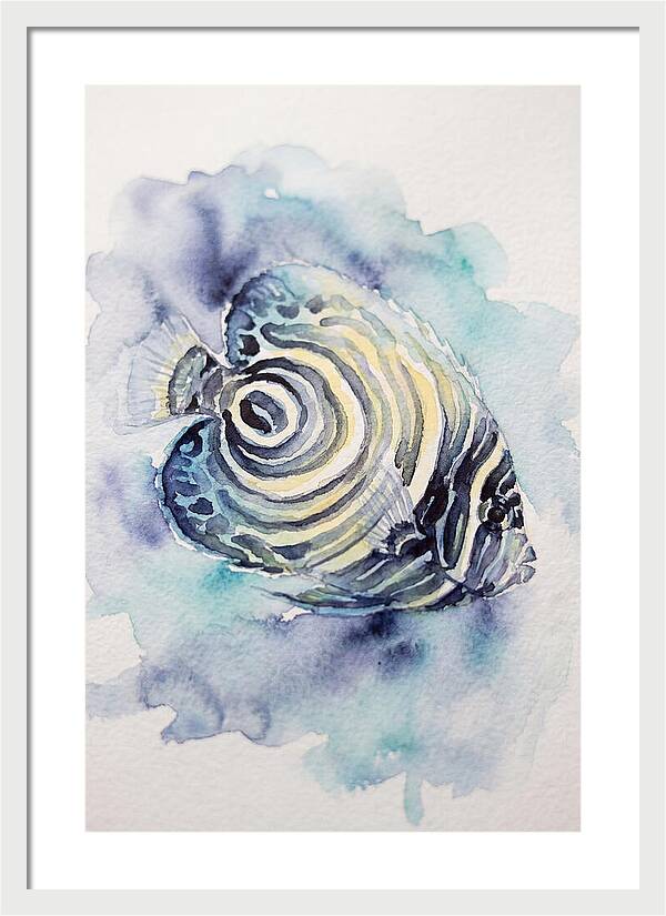 Colorful Butterflyfish Watercolor