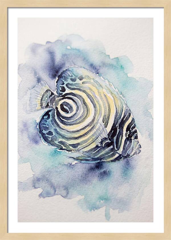 Colorful Butterflyfish Watercolor