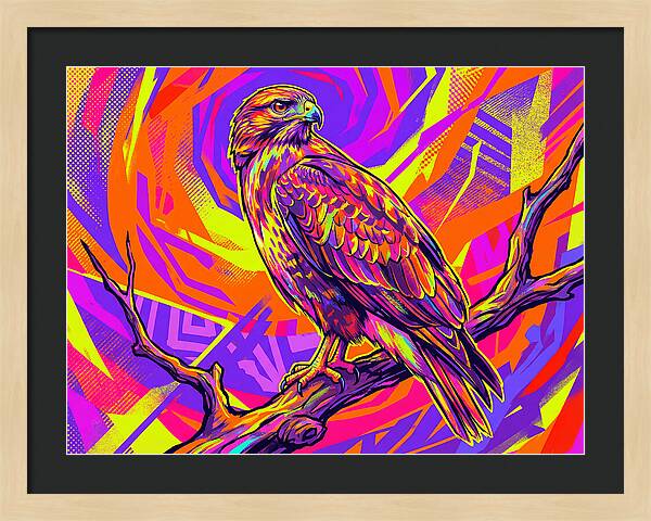 Colorful Buzzard Display