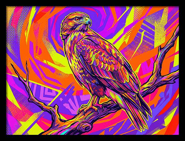 Colorful Buzzard Display