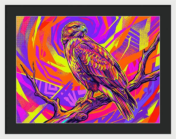 Colorful Buzzard Display