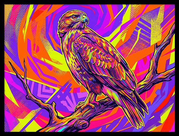Colorful Buzzard Display