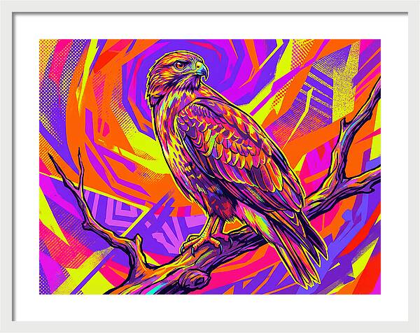 Colorful Buzzard Display