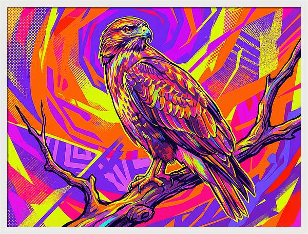 Colorful Buzzard Display