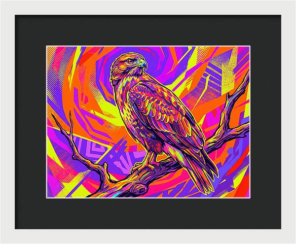 Colorful Buzzard Display