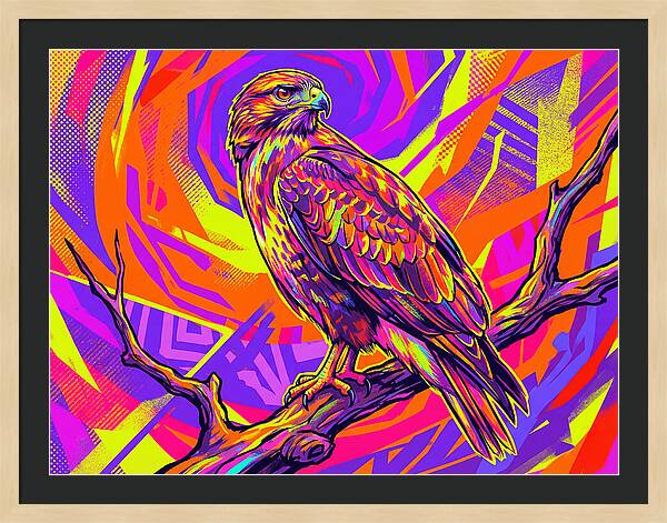 Colorful Buzzard Display