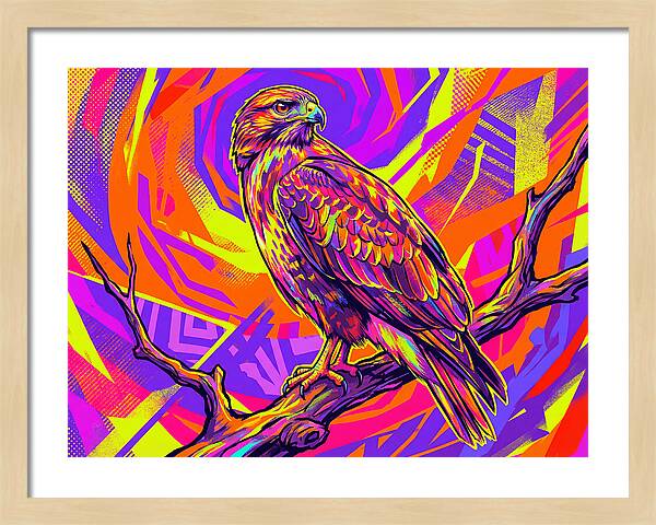 Colorful Buzzard Display