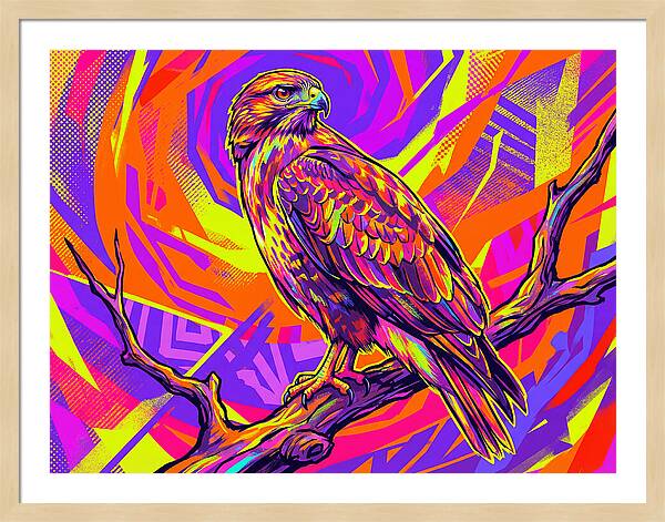 Colorful Buzzard Display