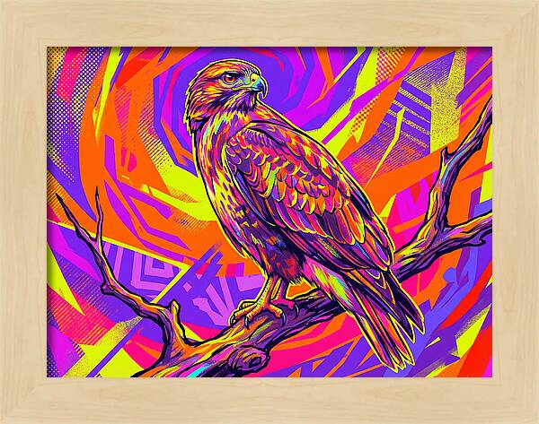 Colorful Buzzard Display