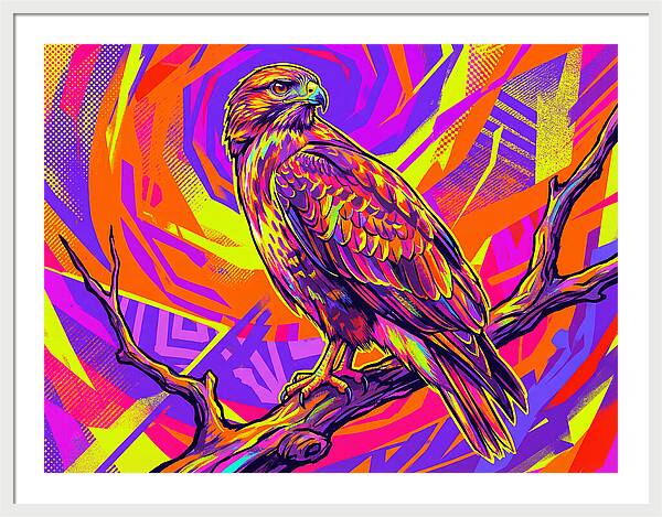 Colorful Buzzard Display