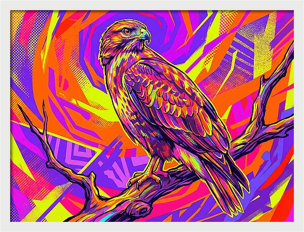 Colorful Buzzard Display