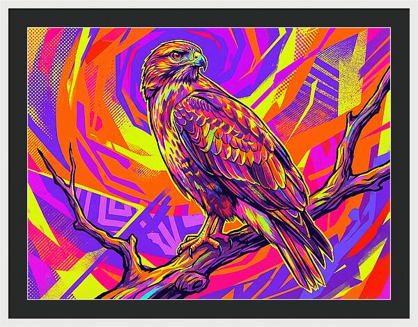 Colorful Buzzard Display