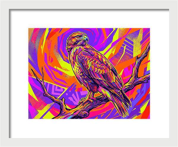 Colorful Buzzard Display