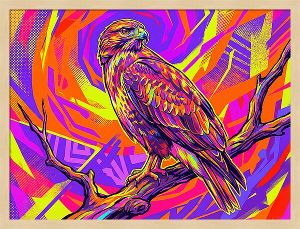 Colorful Buzzard Display