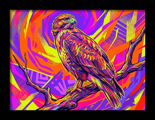 Colorful Buzzard Display
