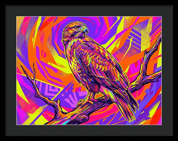 Colorful Buzzard Display