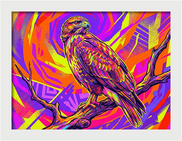 Colorful Buzzard Display