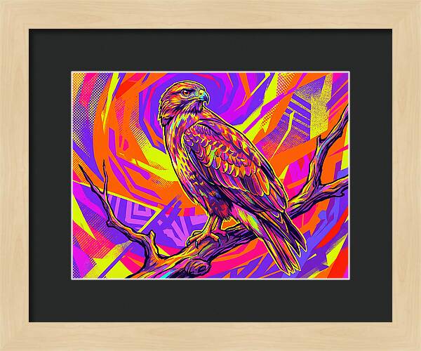 Colorful Buzzard Display