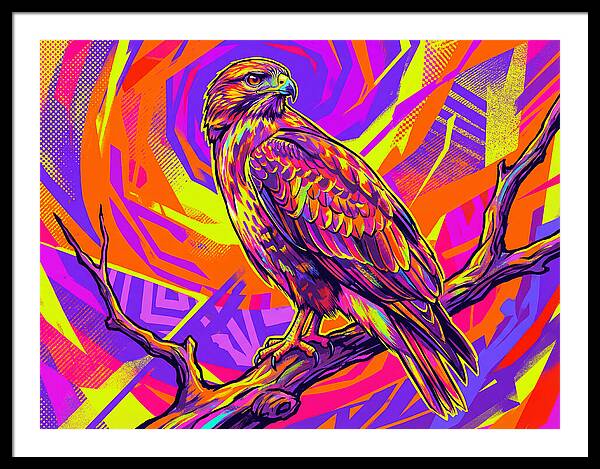 Colorful Buzzard Display