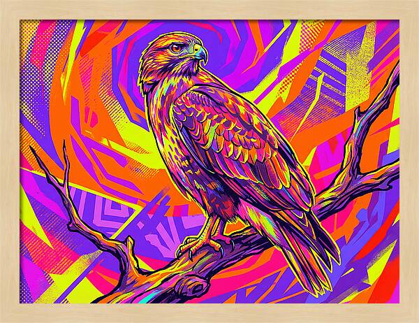 Colorful Buzzard Display
